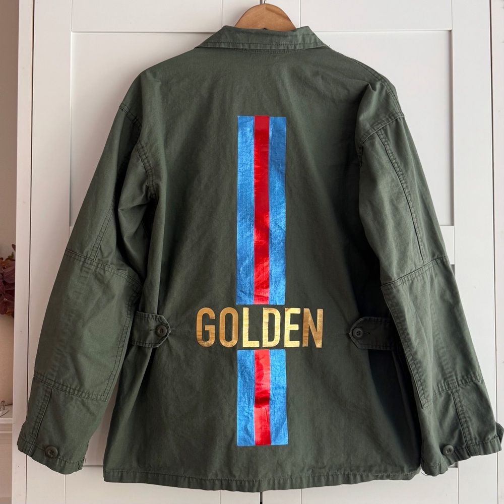 HIPCHIK Golden Army Jacket Green Size Medium